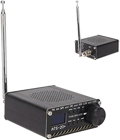 ATS 20+ Si4732 Funkempfänger, Multiband Funkempfänger mit Lautsprecher und Antenne für Camping Im Fr
