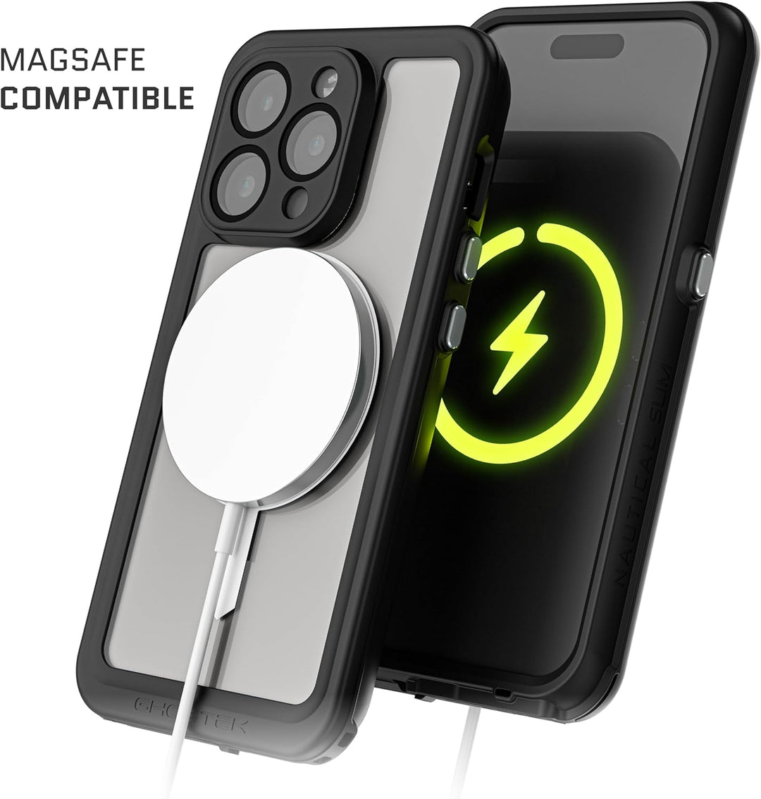 Ghostek Nautical Slim Waterproof Case for Apple iPhone 15 Pro - Built-in Screen & Camera Lens Protec