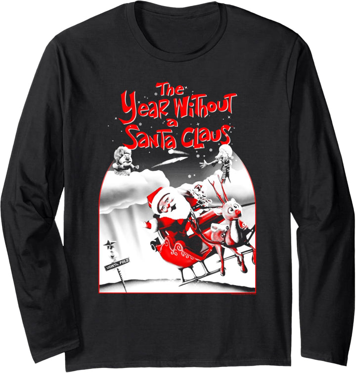 The Year Without a Santa Claus Santa Poster A Weihnachtsmann Langarmshirt