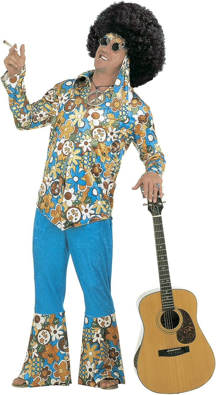 "HIPPIE MAN" velvet (shirt, pants, headband) - (XL), XL