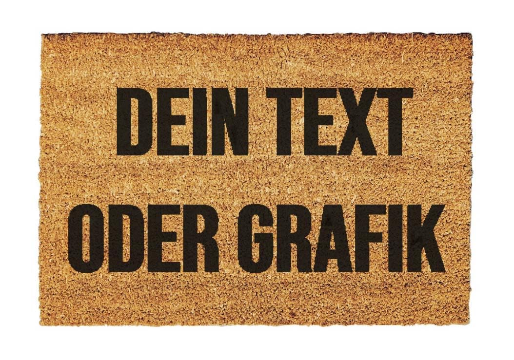 Giftstory Kokosmatte Fussmatte Kokos Personalisierte mit Wunschtext oder Logo für Innen und Aussen 8