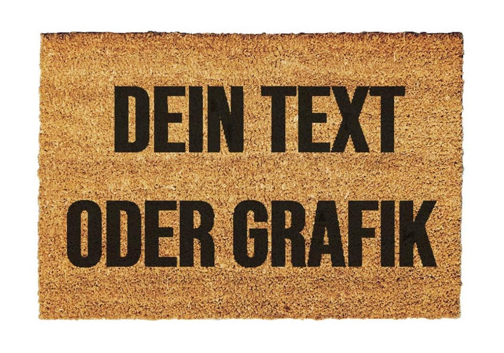 Giftstory Kokosmatte Fussmatte Kokos Personalisierte mit Wunschtext oder Logo für Innen und Aussen 8