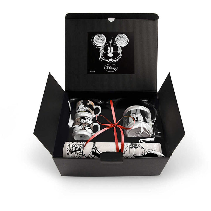 Egan Disney Walt WMSET/28 Kaffeetassen, Modell Paris, Zuckerdose und Platzdeckchen, Porzellan, Mehrf