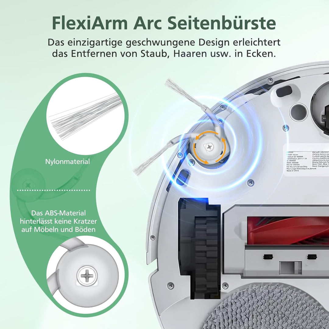 20 Stück Qrevo Curv Zubehör kompatibel mit Roborock Qrevo Curv/Curv s5x/ qrevo S5V/Qrevo Edge S5A Rb