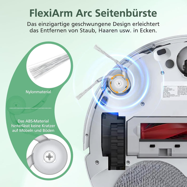 20 Stück Qrevo Curv Zubehör kompatibel mit Roborock Qrevo Curv/Curv s5x/ qrevo S5V/Qrevo Edge S5A Rb