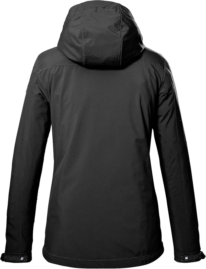 Killtec Damen Kos 89 Wmn Sftshll Jckt Softshelljacke/Outdoorjacke mit Kapuze 38 Schwarz, 38 Schwarz