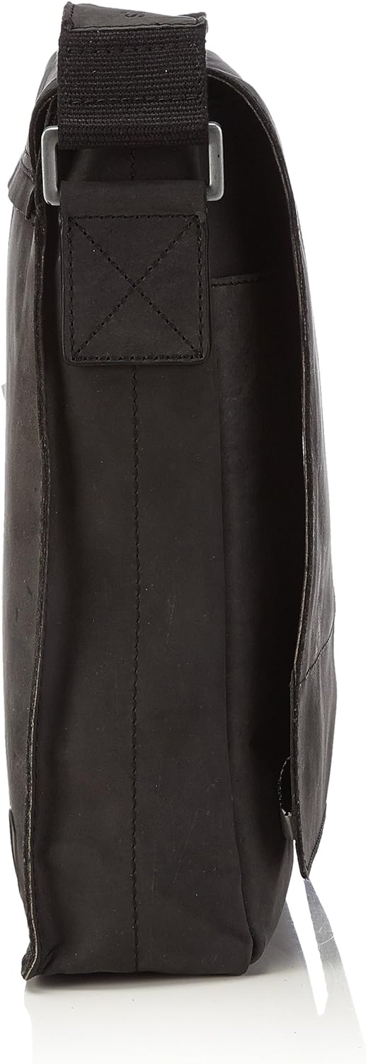 Strellson Herren Schultertasche Richmond Tasche aus Leder Schwarz (Black 900), Schwarz (Black 900)