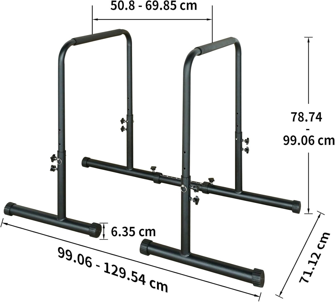 Dip Barren Bars, Dip Station, 249 kg Dip Station, Krafttraining 78.74-99.06 cm individuell verstellb