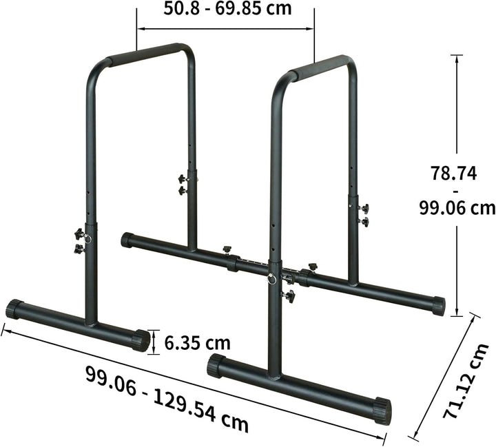 Dip Barren Bars, Dip Station, 249 kg Dip Station, Krafttraining 78.74-99.06 cm individuell verstellb