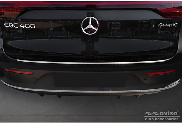 Avisa Edelstahl Heckstossstangenschutz kompatibel mit Mercedes EQC (N293) 2019- 'Ribs'