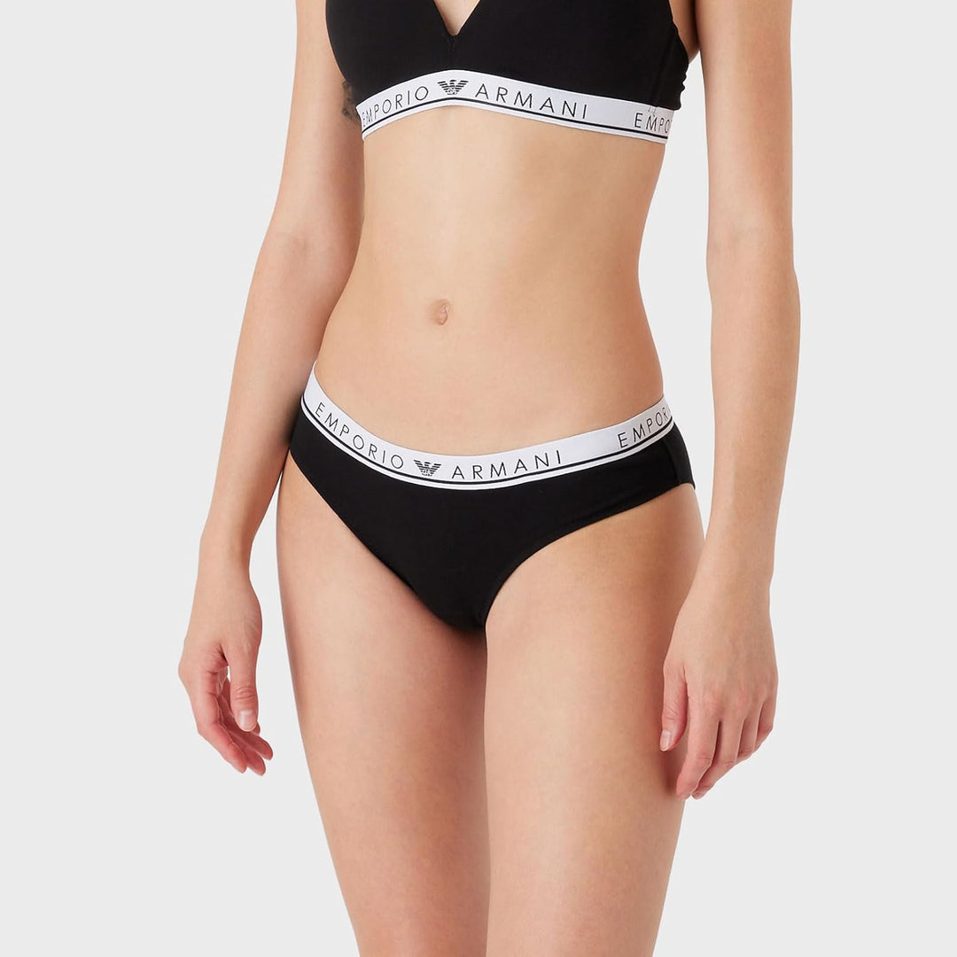 Emporio Armani Damen Briefs (2er Pack) L -00020 Black, L -00020 Black