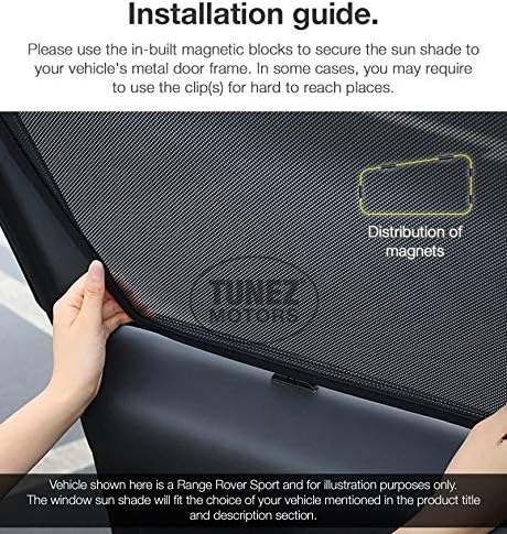 TUNEZ® Sonnenschirme - Benutzerdefinierte Seitenfenster Sonnenschirme Magnetischer Sonnenschirm Heck