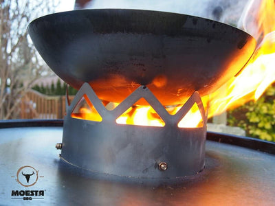 MOESTA-BBQ 10118 WOK'N BBQ – Komplettset für Kugelgrills 50 cm Ø – Grilleinsatz, Höhenversteller, Wo