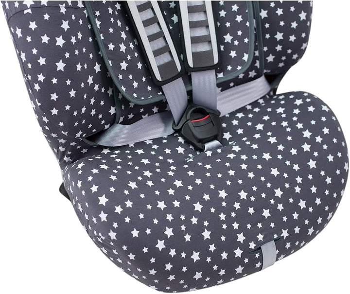 JYOKO Kids Bezug für Autositz kompatibel mit Romer Advansafix, Evolva IV M, aus Baumwolle (Winter Sk
