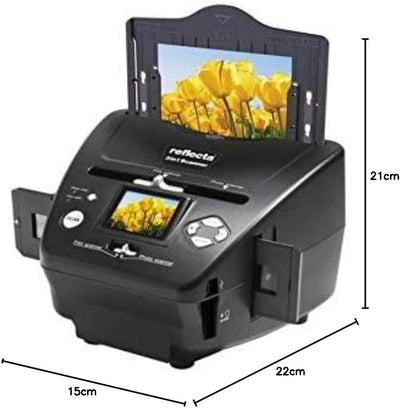 Reflecta 64220 Film/slide scanner 1800 x 1800DPI Schwarz - Scanner (1800 x 1800 DPI, 24 Bit, Film/sl