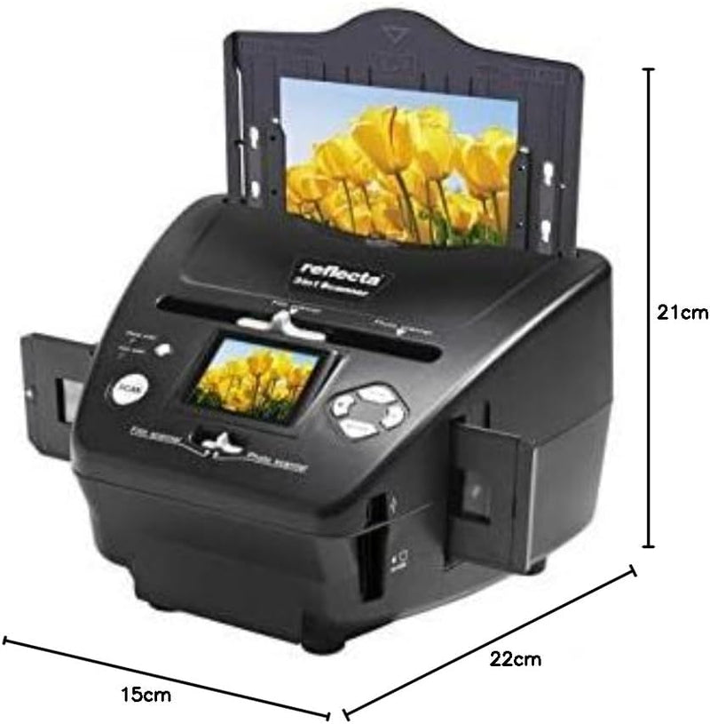 Reflecta 64220 Film/slide scanner 1800 x 1800DPI Schwarz - Scanner (1800 x 1800 DPI, 24 Bit, Film/sl