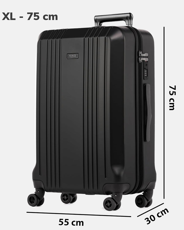 FERGÉ XL Grosser Koffer Hartschale mit TSA Schloss Cannes Rollkoffer Reise-Koffer 77 cm Hartschalenk