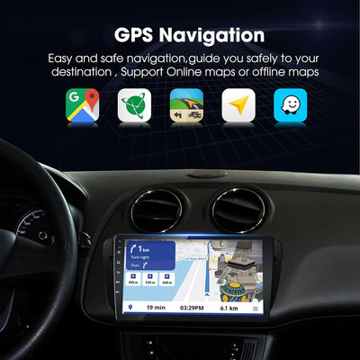 EZoneTronics Carplay Android Autoradio Stereo für Seat Ibiza 6J 2009-2013 mit 9 Zoll kapazitivem Tou