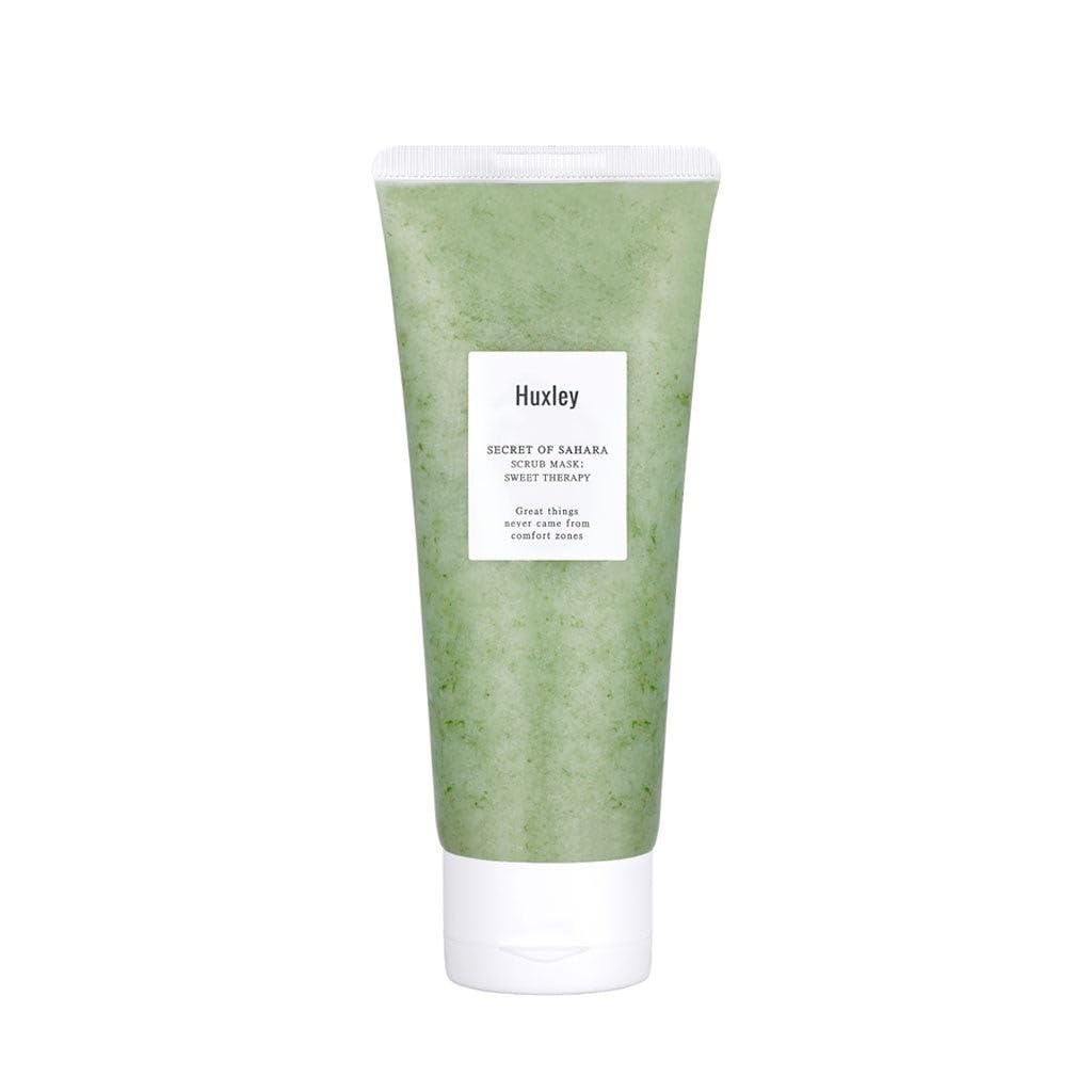 HUXLEY Scrub Mask Sweet Therapy – Feuchtigkeitsspendendes Peeling Gesicht Frauen - Gesichtspeeling,