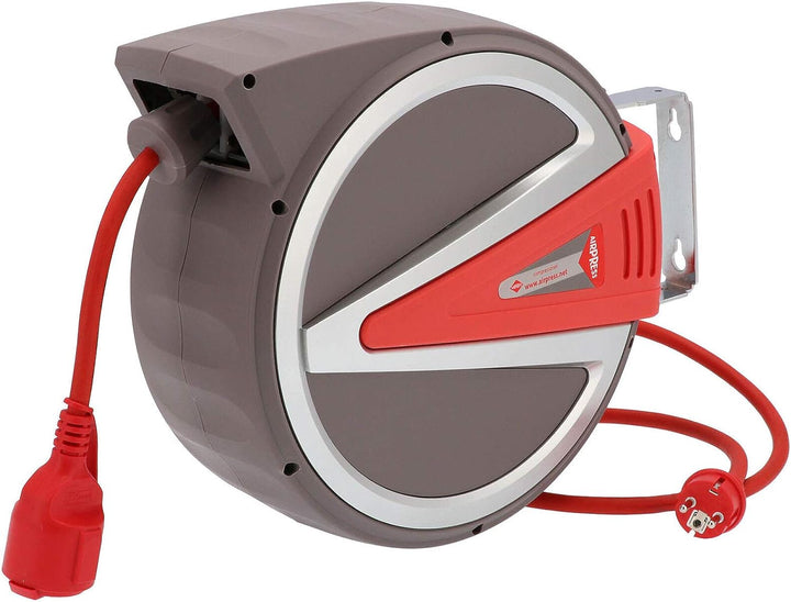 Federzug Kabel-Aufroller 15 m 3 x 2,5mm² IP44 230 Volt Automatik Wand Abroller Kabeltrommel