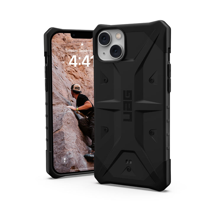 Urban Armor Gear UAG Pathfinder Hülle kompatibel mit Apple iPhone 14 Plus [Wireless Charging kompati