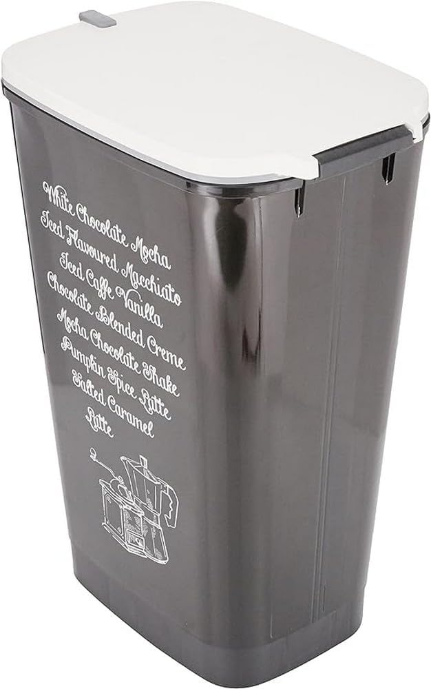 Kis Abfallbehälter Chic Coffee menu 50-60 Liter, Plastik, Mehrfarbig, 29x44.5x60.5 cm