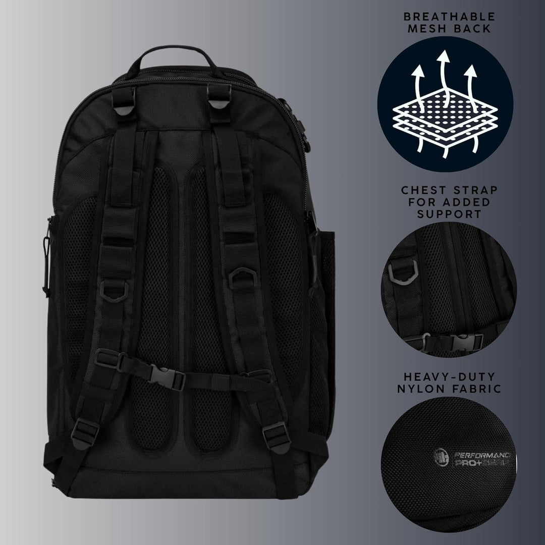 Pitbull Sportrucksack Rucksack Backpack für Herren Pit Bull West Coast Airway Hilltop II Schwarz Wei