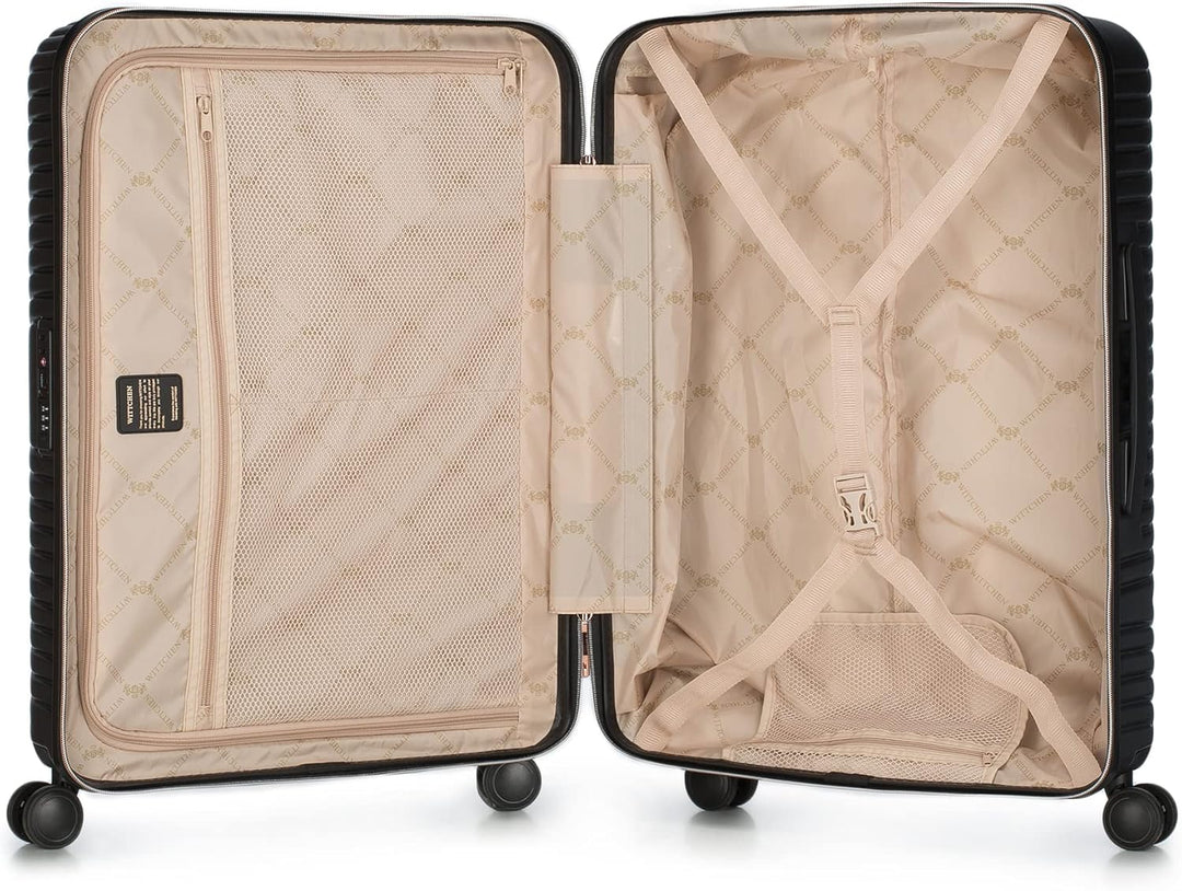 WITTCHEN GL Style Line | Reisekoffer Set 3er Koffer-Set Rollkoffer Trolley Handgepäck Hartschale aus