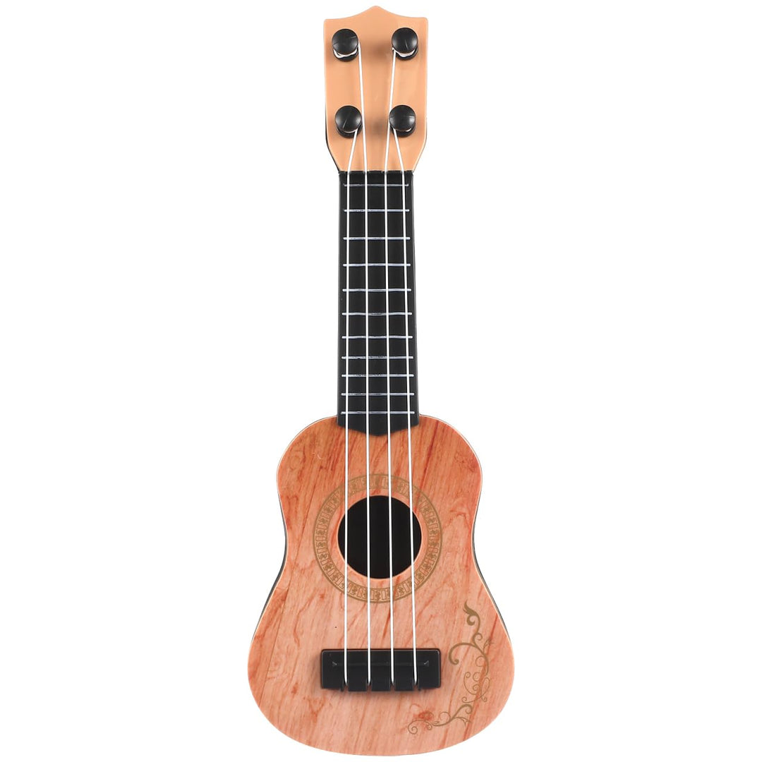 SAFIGLE 25cm Gitarre für Kinder：Mini Kindergitarre Ukulele Spielzeug 4-Saitige Musikgitarre Modell -