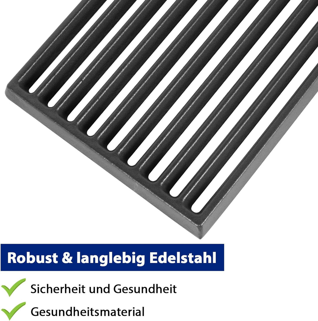 Gussrost Ofenrost Gusseisen Kaminrost 16 X 28 cm - Feuerrost für Kamin Aus Massivem Gusseisen