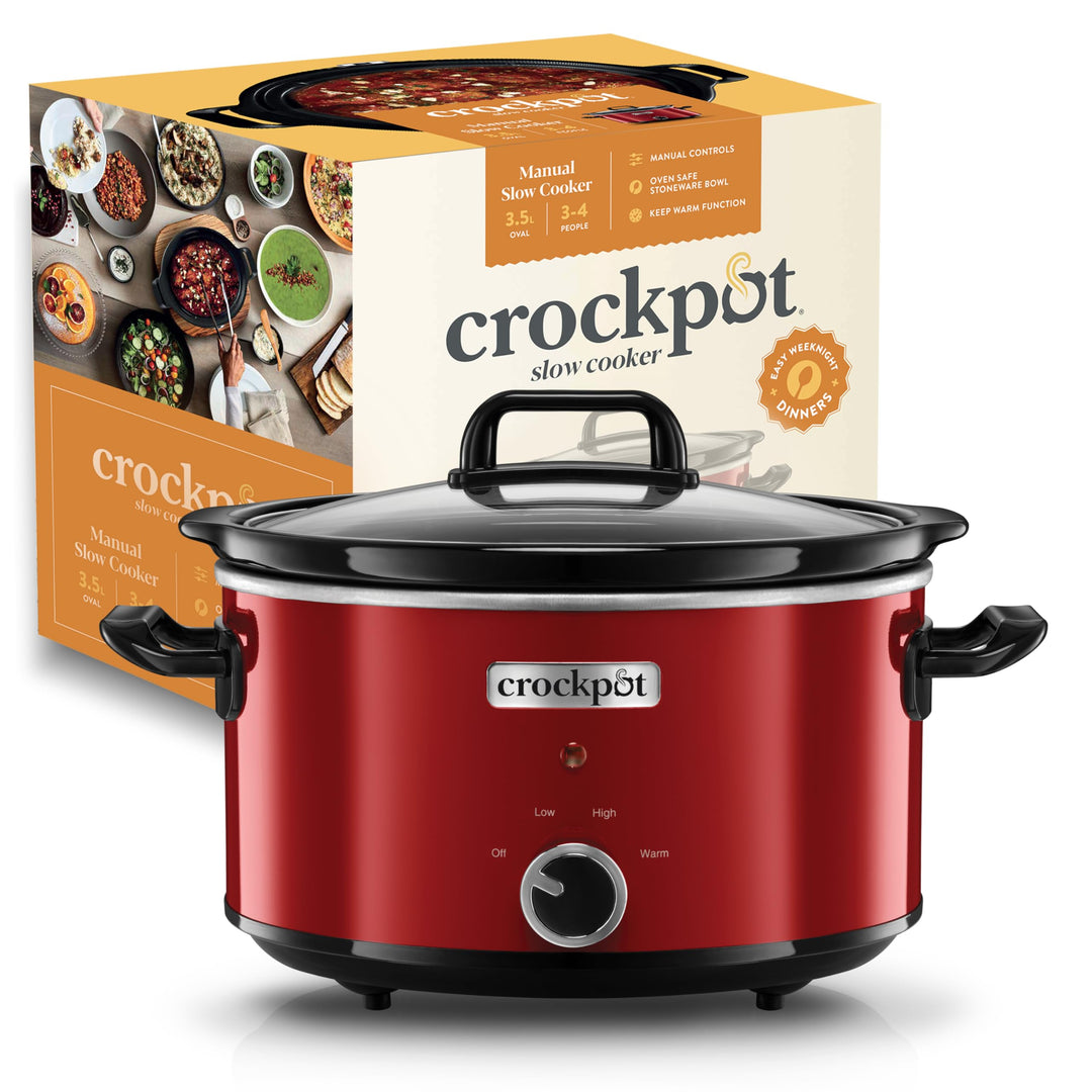 Crock-Pot Schongarer Slow Cooker | 2 Temperatureinstellungen + Warmhaltefunktion | 3,5 Liter (3-4 Pe