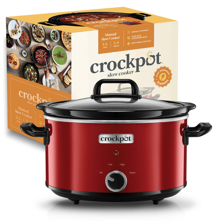 Crock-Pot Schongarer Slow Cooker | 2 Temperatureinstellungen + Warmhaltefunktion | 3,5 Liter (3-4 Pe
