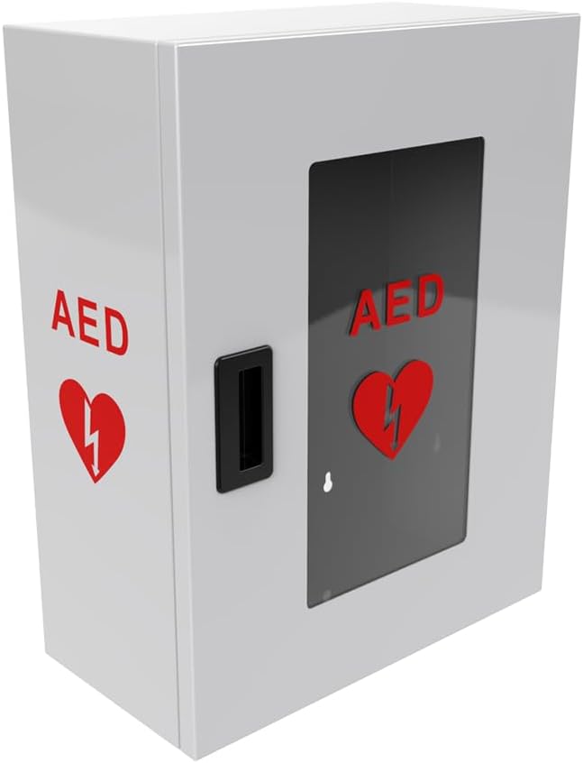 ISOP AED-Defibrillator-Aufbewahrungsschrank | Wandmontierte Erste-Hilfe-Box | AED-Alarmkasten aus St