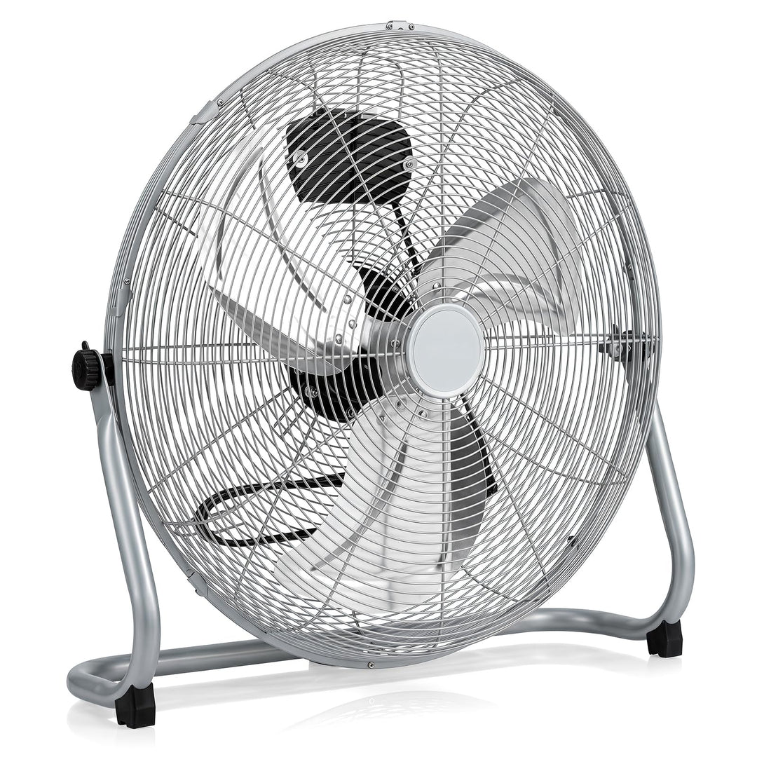 GYMAX Bodenventilator 57 cm, 160W Windmaschine mit 145° verstellbaren Ventilatorkopf, 3 Geschwindigk