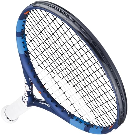 Babolat, Tennisschläger Modell Drive Junior, Einheitsgrösse, Weiss/Blau, Leicht, Griff für kleine Hä
