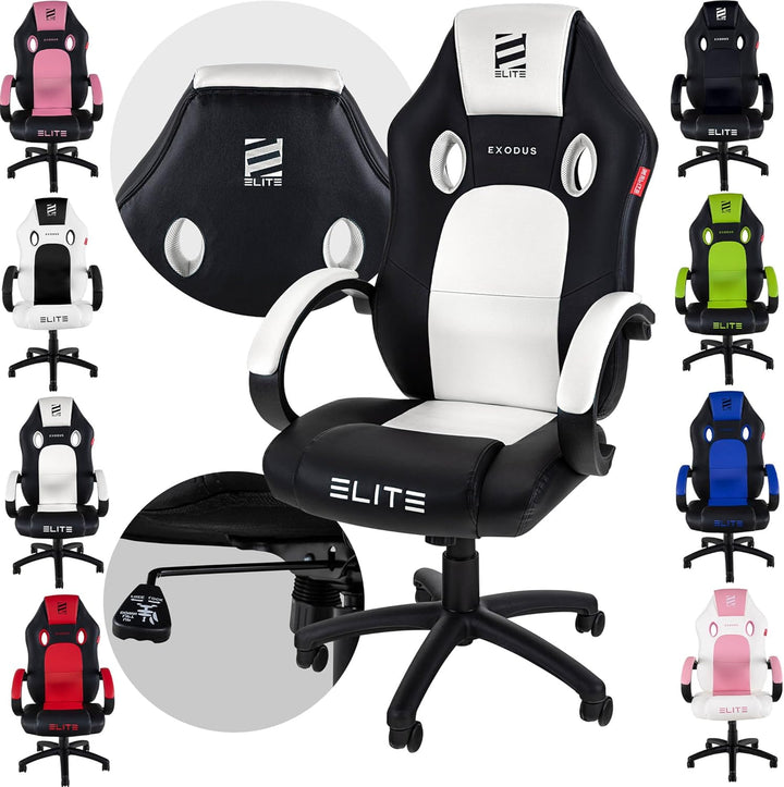 ELITE Gaming Stuhl MG100 Exodus - Ergonomischer Bürostuhl - Schreibtischstuhl - Chefsessel - Sessel