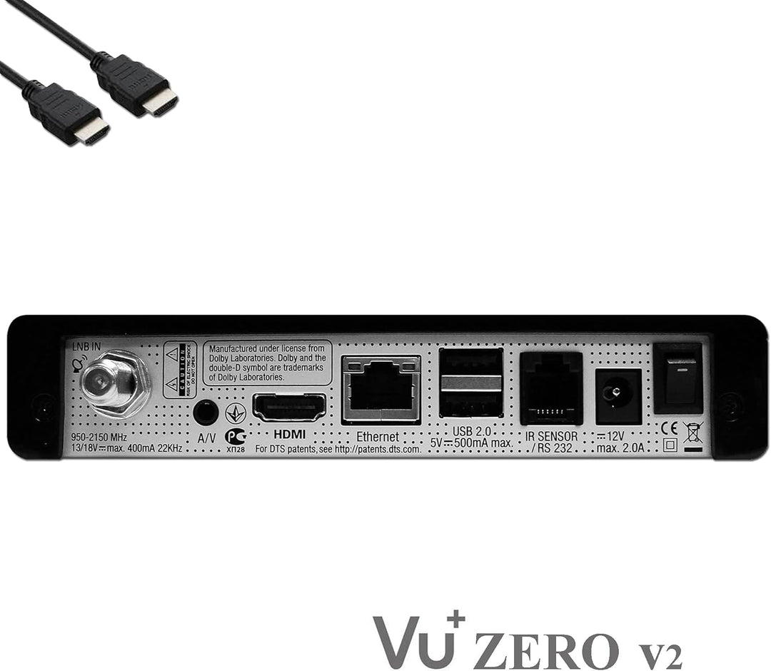 VU+ Zero HW Version 2-1x DVB-S2 Full-HD Sat Tuner E2 Linux Receiver, YouTube, Satellit Receiver mit