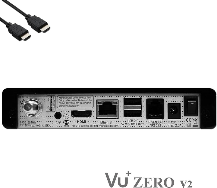VU+ Zero HW Version 2-1x DVB-S2 Full-HD Sat Tuner E2 Linux Receiver, YouTube, Satellit Receiver mit
