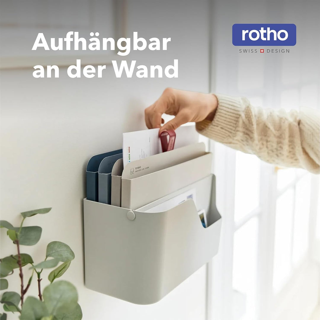 Rotho MyPaper Inbox Dokumentenorganizer MY PAPER Plus, Kunststoff (PP) BPA-frei, weiss, (36.4 x 16.8