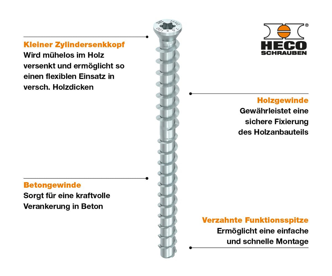 HECO MULTI-MONTI 10,0, 10 x 130 mm, 10 x 130 mm