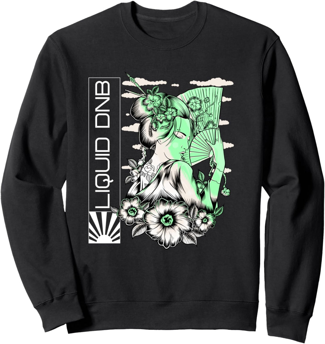 Liquid Drum Und Bass Dschungel EDM DnB Rave Sweatshirt