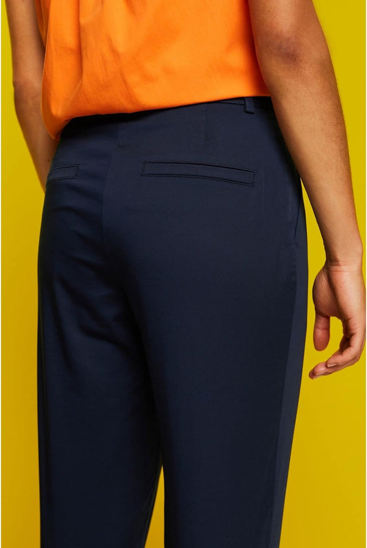 ESPRIT Damen Hose 34 400/Navy, 34 400/Navy