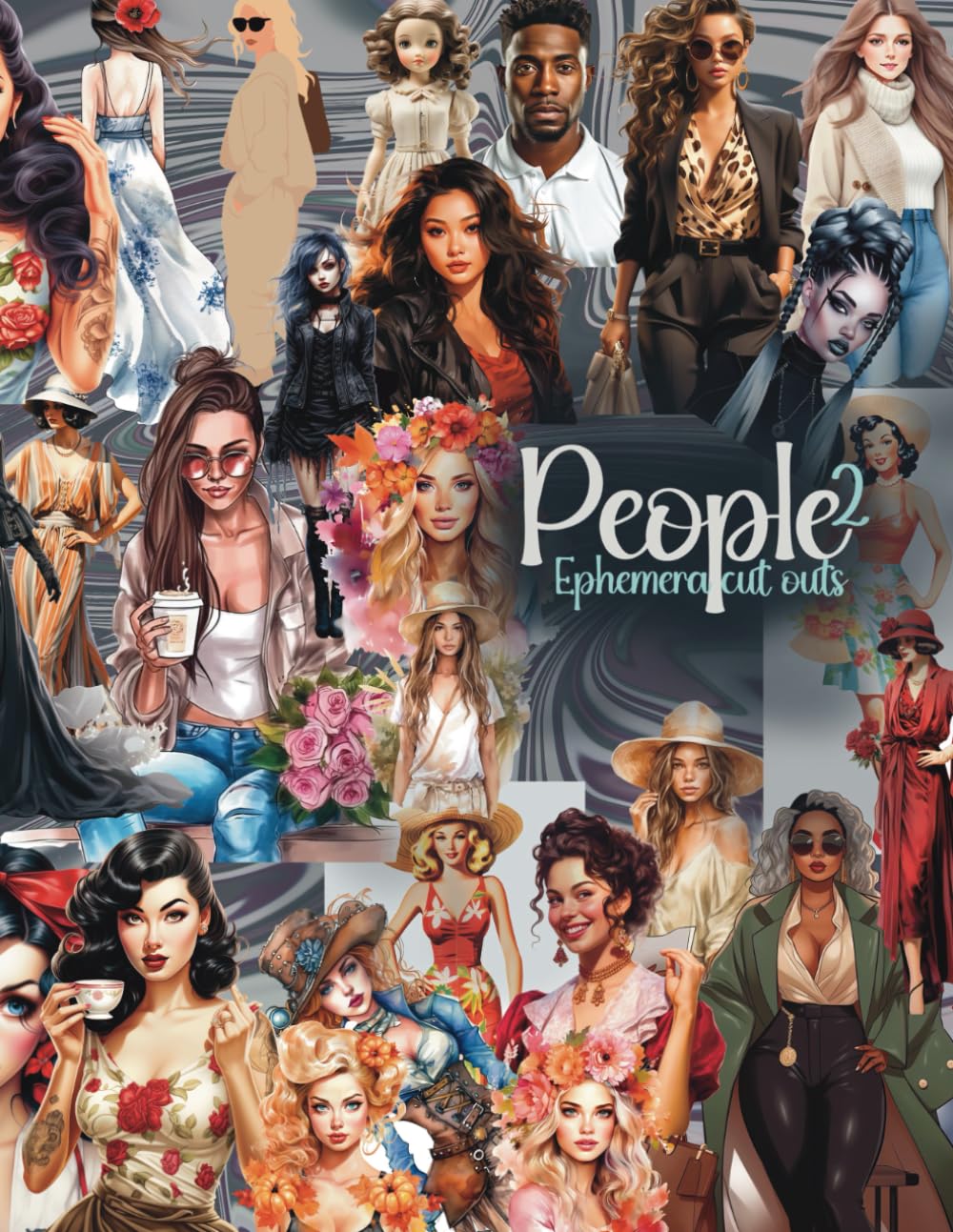 The book of People ephemera Cut-Outs: Volume 2 cut and collage diverse collection Vintage, Modern, G