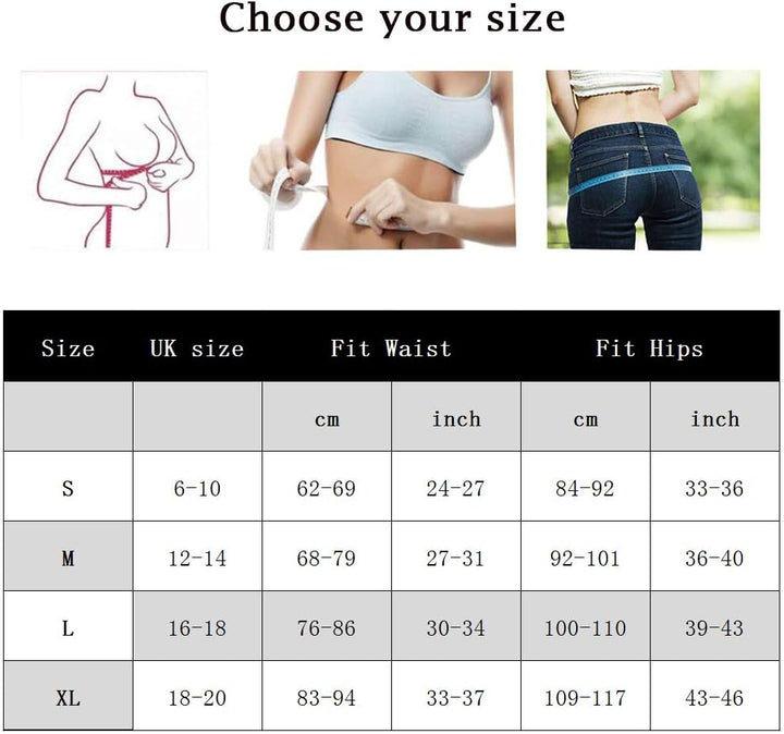 ANGOOL Contenitive Thong Shapewear Hohe Taille, Formende Unterwäsche für Damen S 2 Pack Nero, S 2 Pa