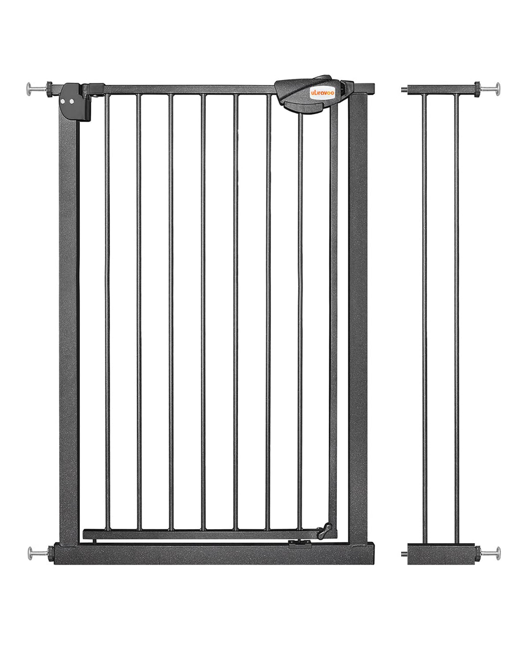 UBRAVOO Babygitter für Türen und Treppen, Höhe 100 cm, Sicherheits-Haustiergitter, Spannungstyp, aut