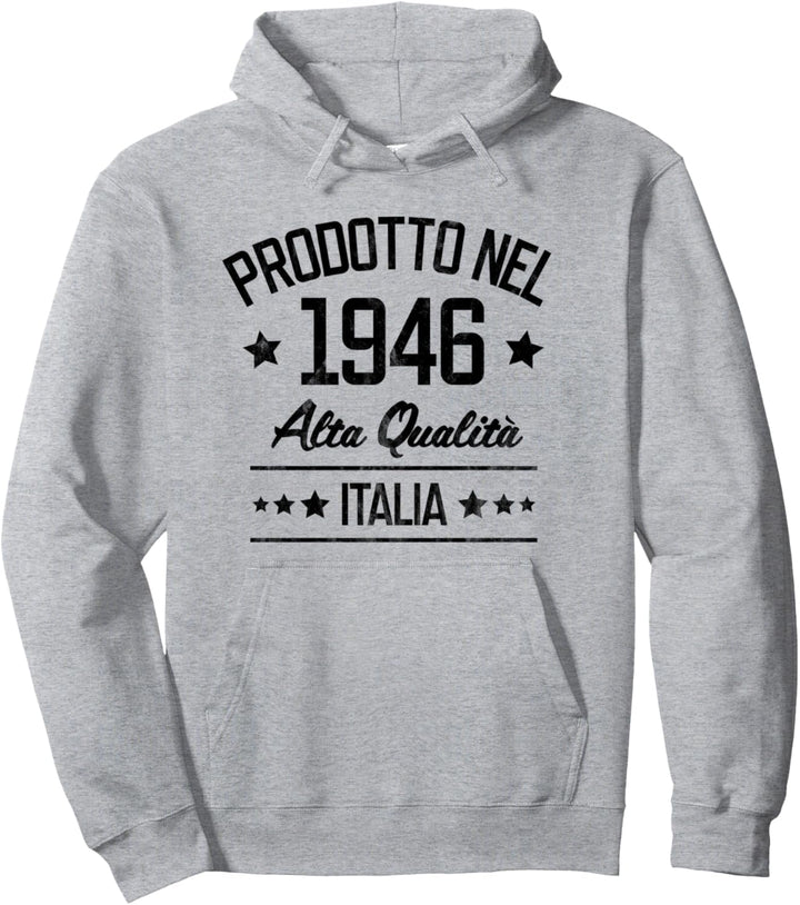 75 Jahre Italien Geburtstag 1946 Italien Pullover Hoodie