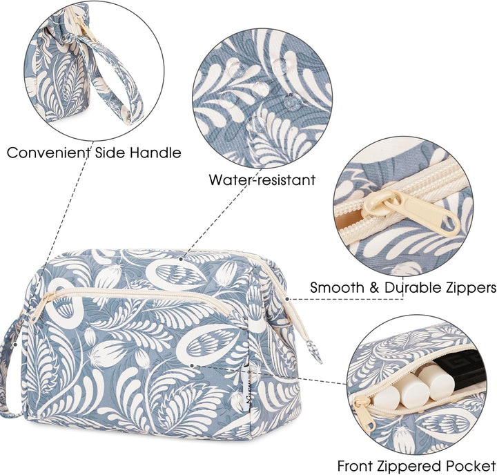 Narwey Klein Kulturtasche Damen Kulturbeutel Kosmetiktasche Schminktasche Reise Make-up-Tasche mit W