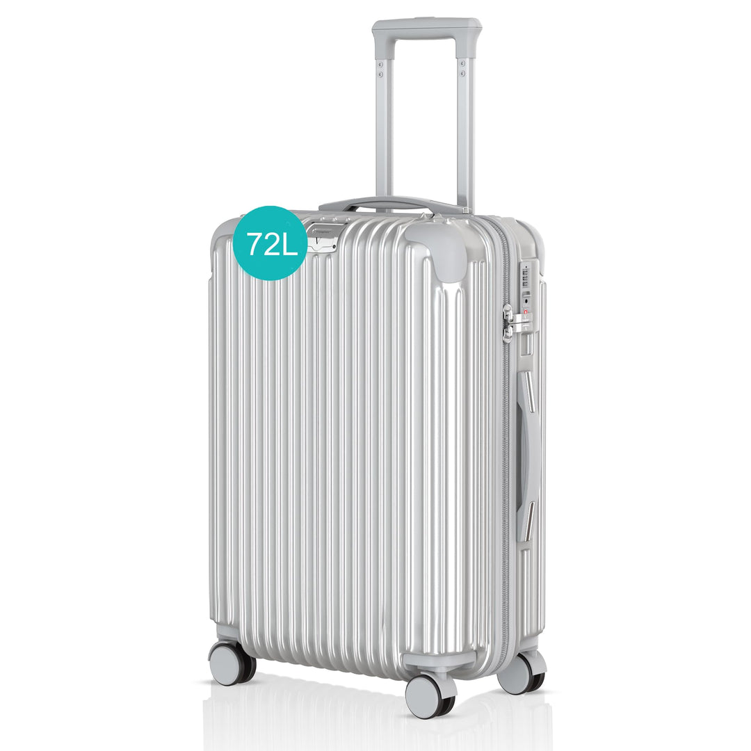 Voyagoux Koffer handgepäck - 72L, Rollkoffer mittelgross, Hartschalenkoffer, TSA-Schloss, ABS, 4X 36