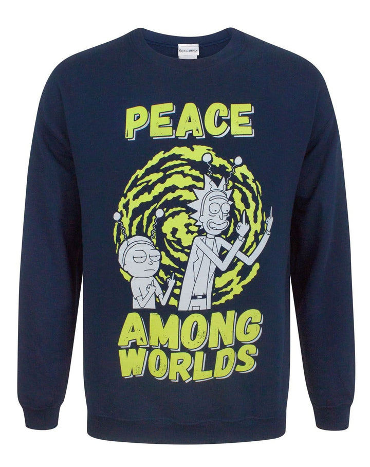Rick and Morty Peace Among Worlds Men's Sweater, XXL