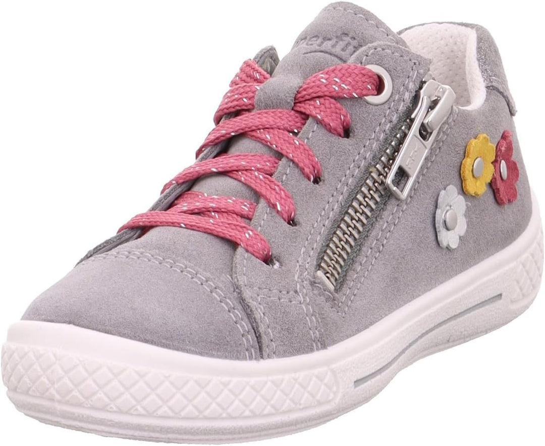 Superfit Mädchen Tensy Sneaker 29 EU Hellgrau 2500, 29 EU Hellgrau 2500